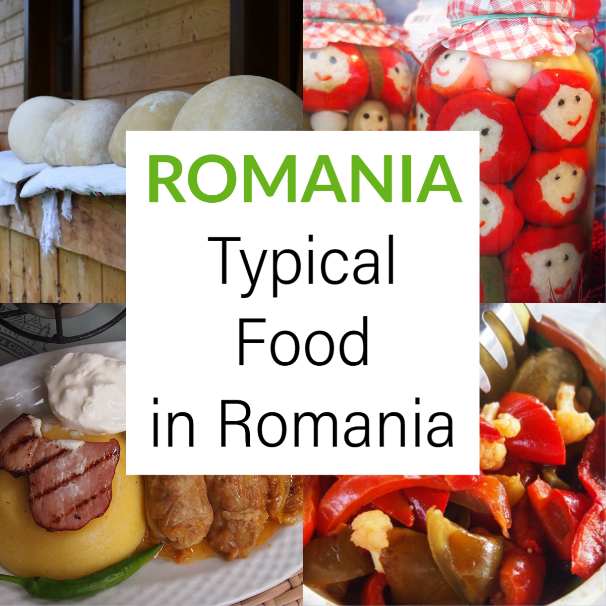 Typical food romania romanian