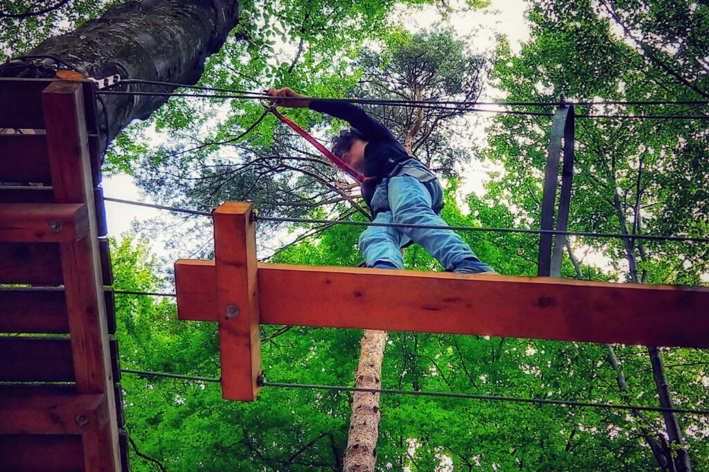 kid having fun in romania